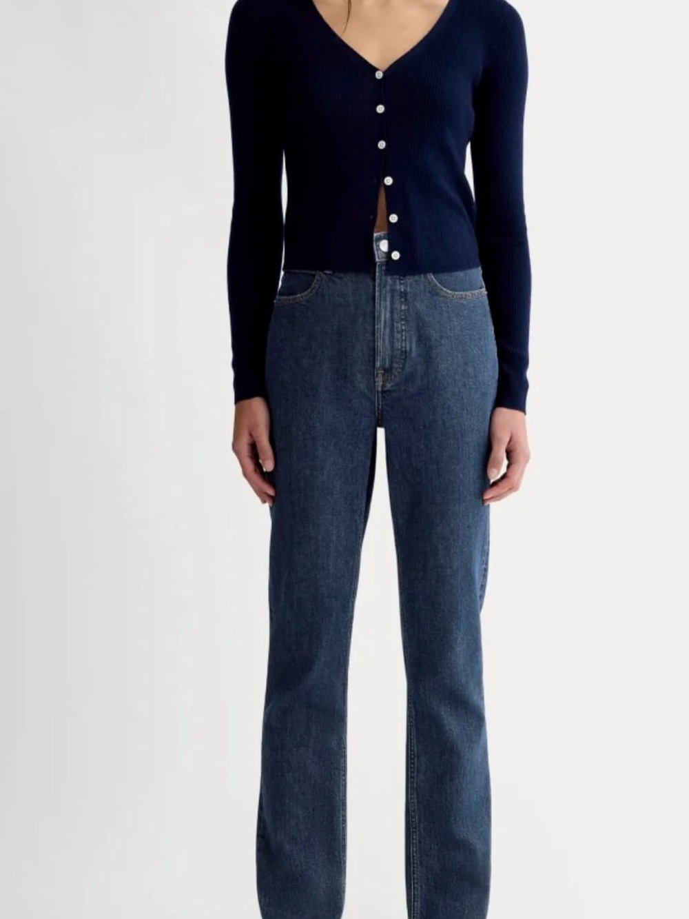 Everlane Way High Slim Jean Indigo Rinse Size 26